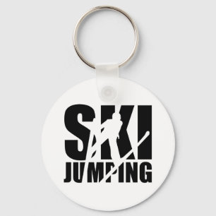 Skida banhoppningen nyckelring