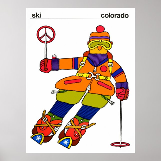 Skida Colorado-affisch Poster (Framsidan)