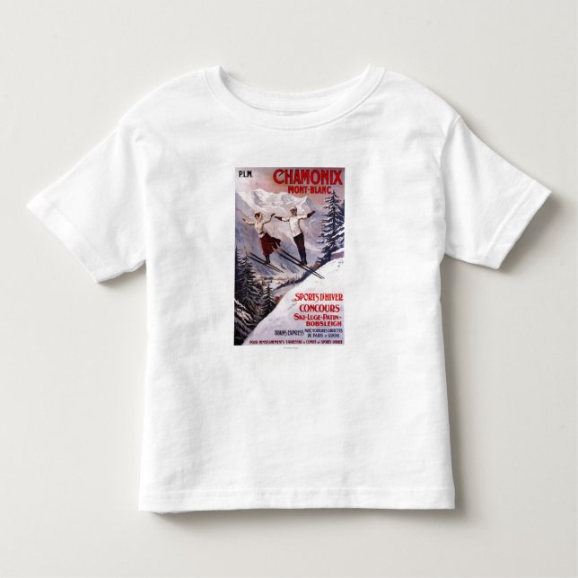 Skida den befordrings- affischen t shirt (Framsida)