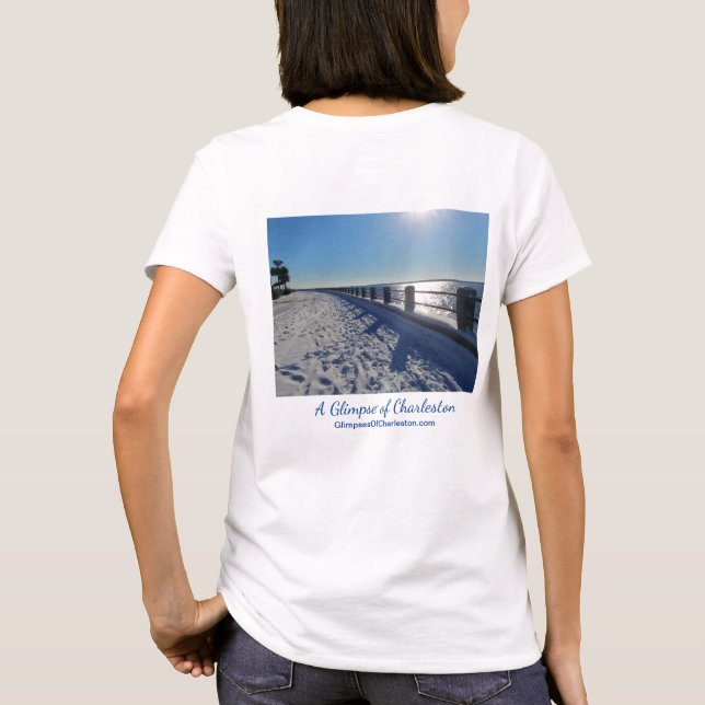 Skida den Charleston T-tröja -- Kvinnor Tee (Baksida)