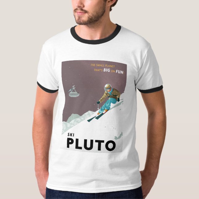 Skida den Pluto tshirten Tee (Framsida)