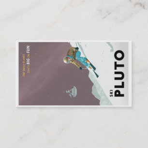 Skida den Pluto visitkorten Visitkort