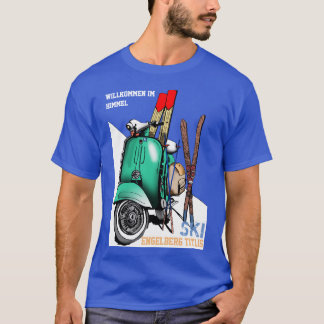 Skida Engelberg Titlis manar grundläggande mörk T Shirt