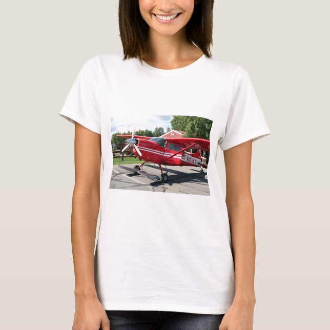 Skida flygplan, Talkeetna, Alaska, USA Tee Shirt (Framsida)