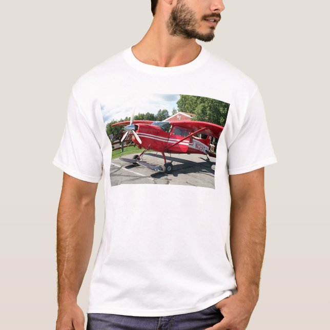 Skida flygplan, Talkeetna, Alaska, USA Tee Shirt (Framsida)