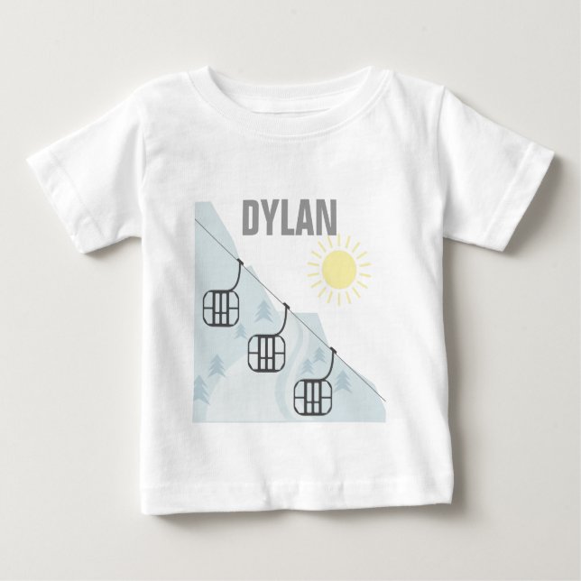 Skida gondolen Personnalised T Shirt (Framsida)