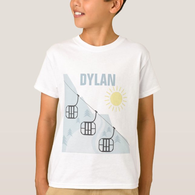 Skida gondoler Personnalised T Shirt (Framsida)