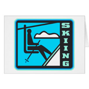 Skida Hälsningskort