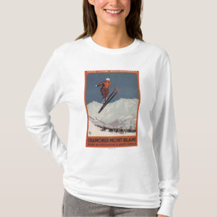Skida hoppet - olympisk Promoaffisch för PLM Tee
