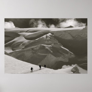 Skida i Alaska spänna, Denali Poster