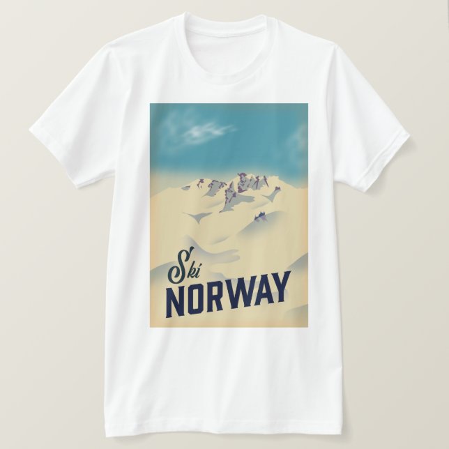 Skida i Norge T Shirt (Design framsida)