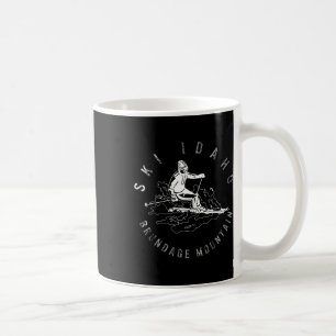 Skida Idaho Brundage Mountain Skidning Snowboard B Kaffemugg