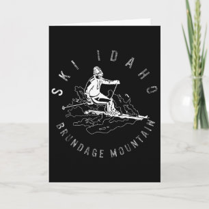 Skida Idaho Brundage Mountain Skidning Snowboard B Kort