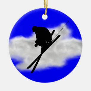skida julgransprydnad keramik