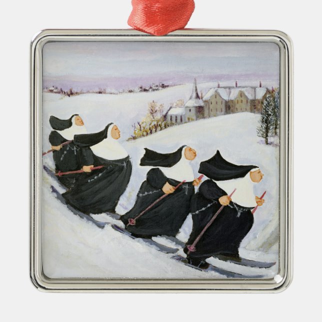 Skida Julgransprydnad Metall (Framsidan)