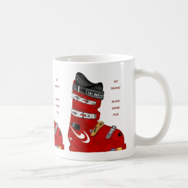 skida kängan går att skida glidbanan någon roligt kaffemugg (Höger)