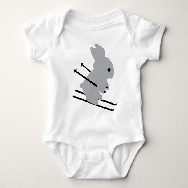 skida kaninsymbolen tee (Framsida)