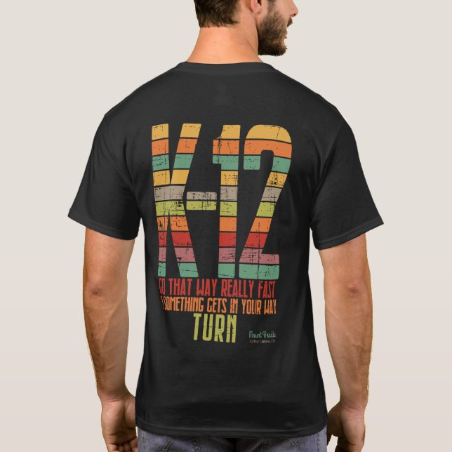 Skida Ken-12, dubbla sid T Shirt (Baksida)