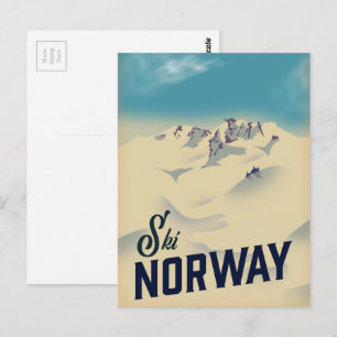 Skida Norge Vykort
