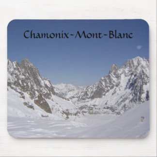 Skida på en glaciär musmatta