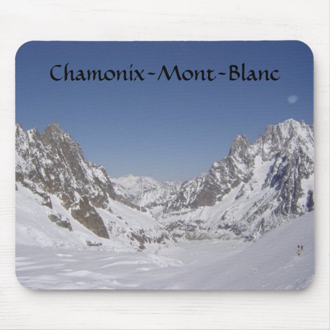 Skida på en glaciär musmatta (Framsidan)