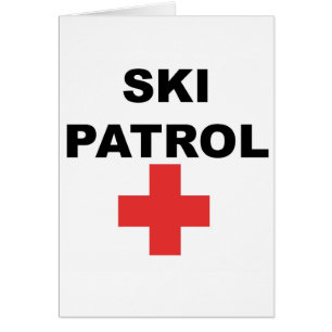 Skida patrullen hälsningskort