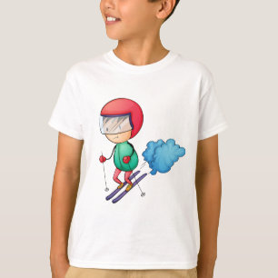 Skida pojken t-shirt