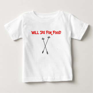 skida poler, SKA SKIDAR FÖR MAT T-shirt