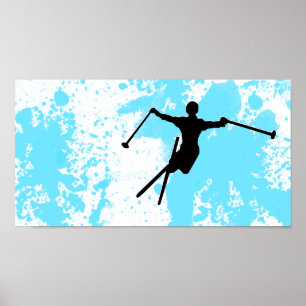 skida pudrar slingan poster