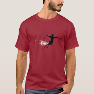 skida pudrar slingan tee shirt