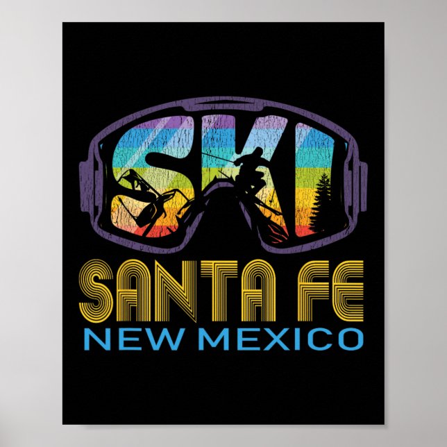 Skida Santa Fe New Mexico skidtur  Poster (Framsidan)