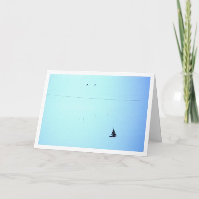 Skida säsongen helgkort (Framsida)