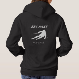 Skida Snabbt Eller Åk Hem - Roligt Alpint Skidpres T Shirt