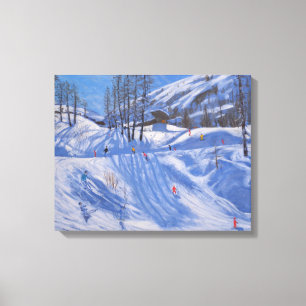 Skida stationen Tignes 2009 Canvastryck