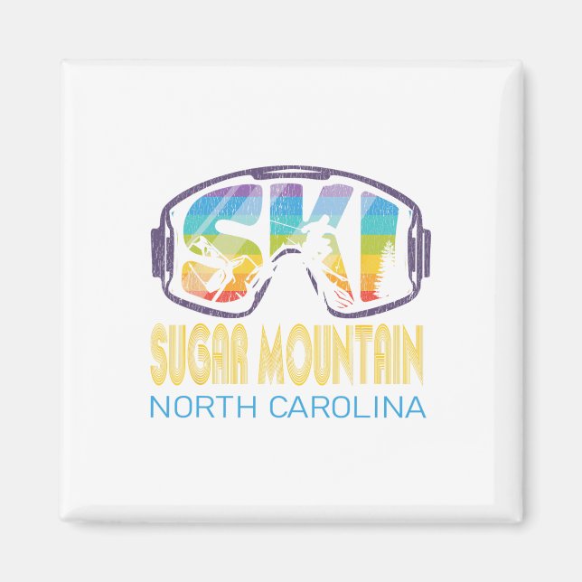 Skida Sugar Mountain North Carolina SkidSemester  Magnet (Framsidan)