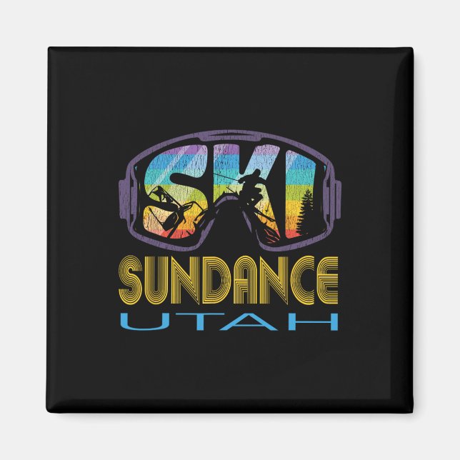 Skida Sundance Utah skidresa  Magnet (Framsidan)