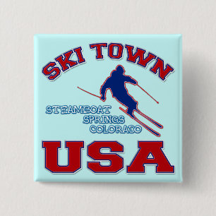 Skida townen USA, Steamboat Springs, Colorado Knapp