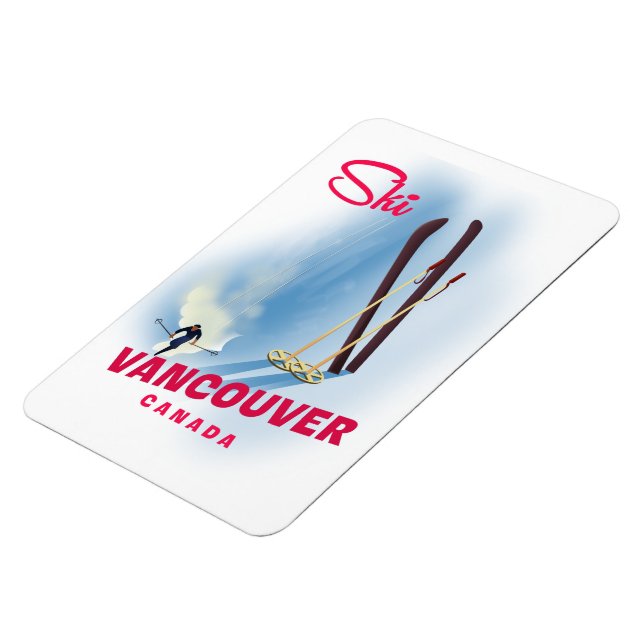 Skida Vancouver Kanada Magnet (Vänstra Sidan)