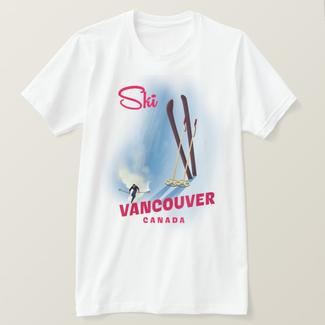 Skida Vancouver Kanada T Shirt (Design framsida)