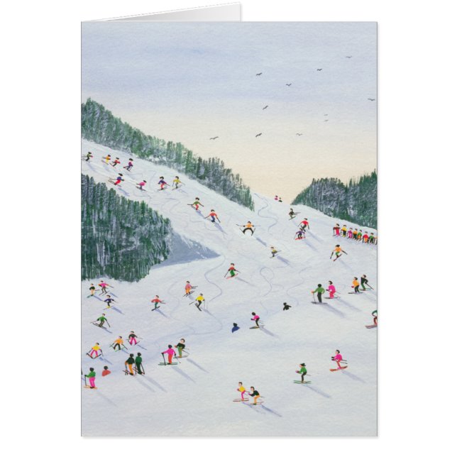 Skida-vening 1995 hälsningskort (Framsidan)