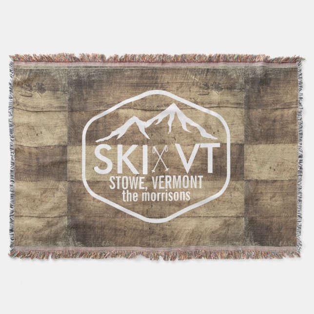 Skida Vermont Stowe Killington Stratton Sugarbush Filt (Framsidan)