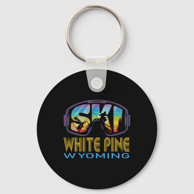 Skida White Pine Wyoming skid Semester  Nyckelring (Framsida)