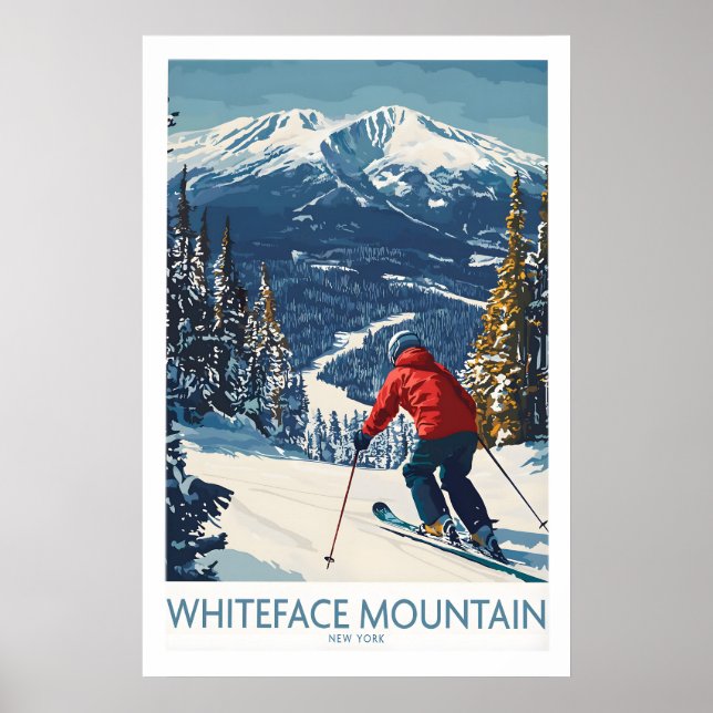 Skida Whiteface NY 1 Poster (Framsidan)