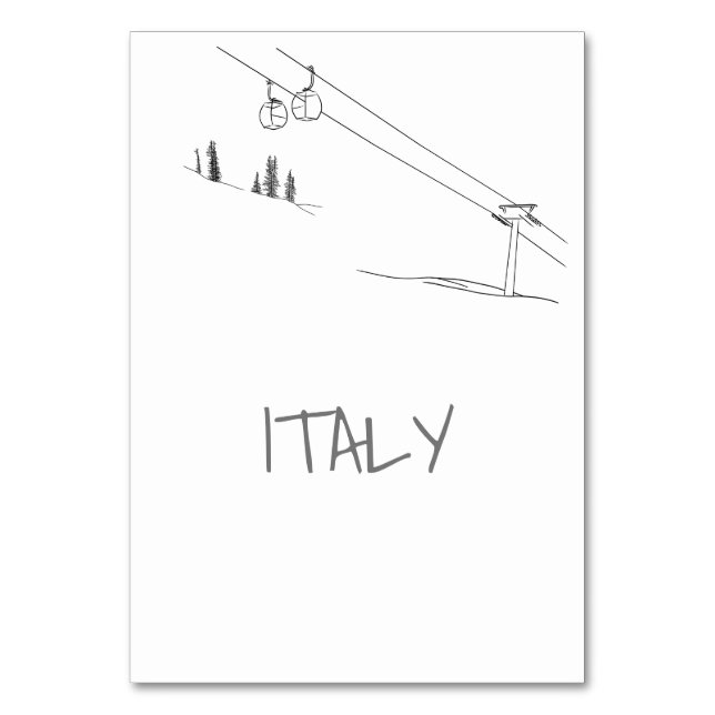 Skidåkande kärleksparet älskar kabelbilar på bergs bordsnummer (Baksidan)