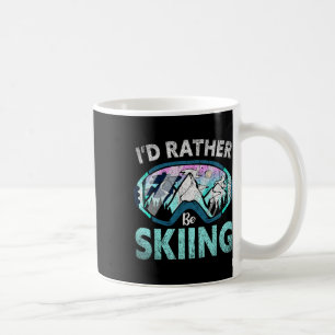 Skidåkare Id Jag Skulle Hellre Åka Skidor Berg Ski Kaffemugg