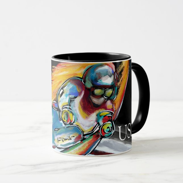 SKIDÅKARE MUGG (Framsida höger)