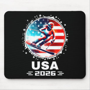 Skidåkare Skid Usa Lag 2026 Skidåkning Amerikansk Musmatta