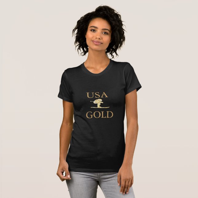 Skidåkare T Shirt (Hel framsida)