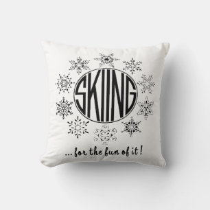 Skidåkning är kul- kudde