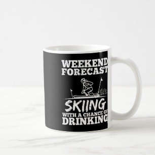 Skidåkning Dricker Chans Öl Vin Alkohol Roligt Kaffemugg
